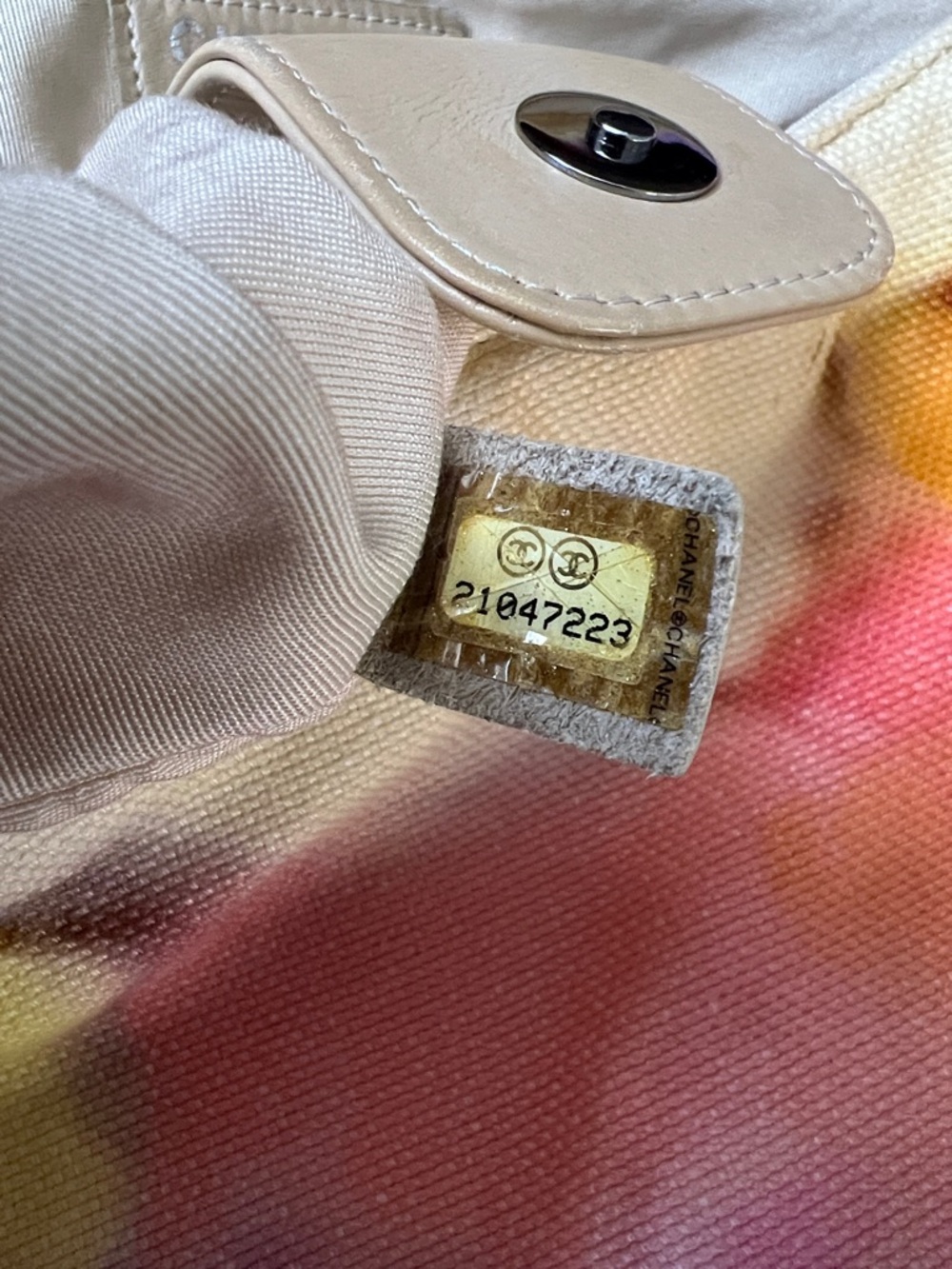 RARE CHANEL SLUCHY CANVAS LARGE CROSSBODY BAG - Picture 11 of 12